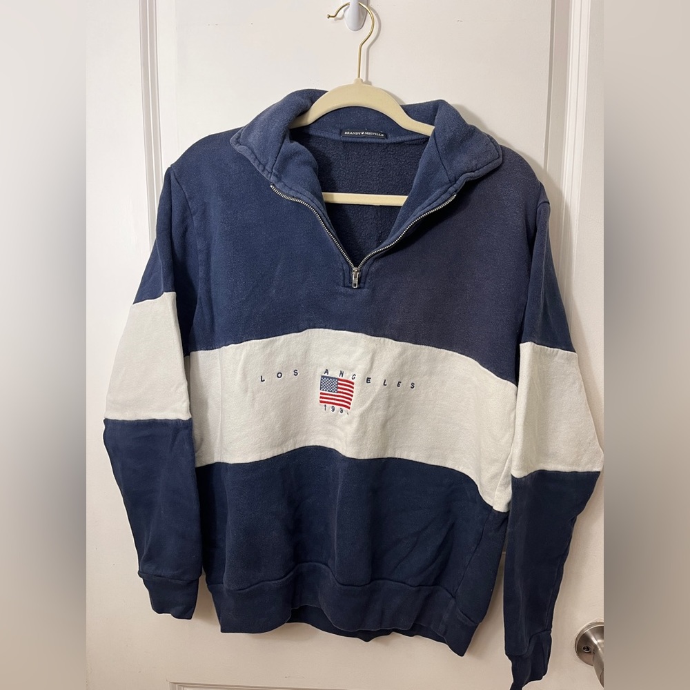 Brandy Melville Los Angeles 1984 Quarter Zip Pullover